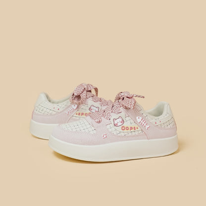 Kawaii Neko Fish Bone Sneakers