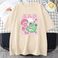 Kawaii Strawberry Mushroom Frog T-Shirt in Cream