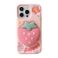 Rear view of Kawaii Sweet Strawberry Butterfly iPhone Case