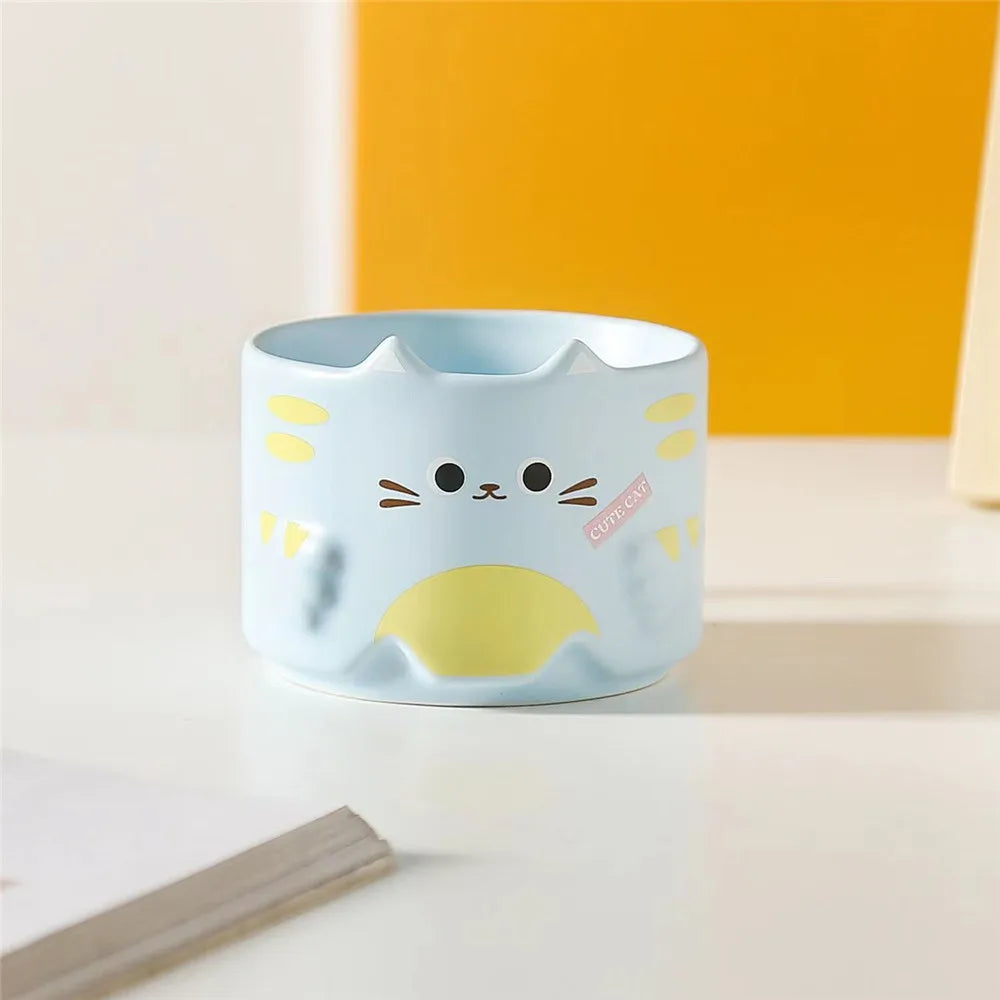 Stackable Cat & Bunny Mugs