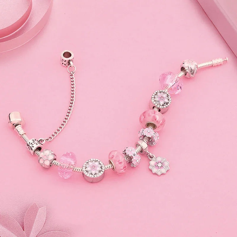 Kawaii Pink Charm Bracelets