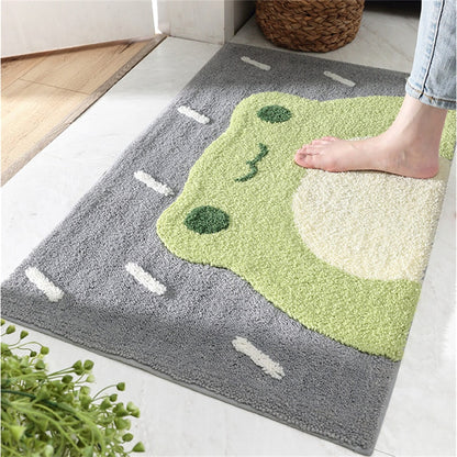 Kawaii Frog Absorbent Bathroom Doormats