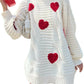 Kawaii Heart Pattern Loose Sweater