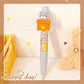 Kawaii Peek-a-Boo Cat Pens, positioned in front of a white background, gray version