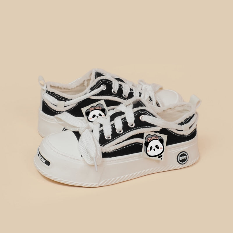 Kawaii Chunky Sole Panda Sneakers