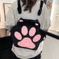 Kawaii Plush Paw Backpack