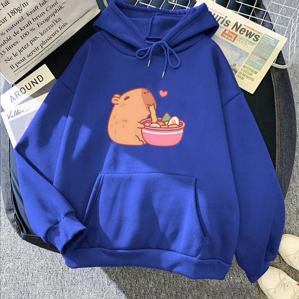 Kawaii Capybara Ramen Hoodie