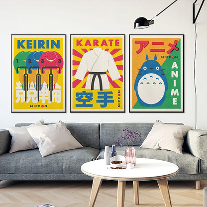 Japanese Aesthetic Canvas Posters