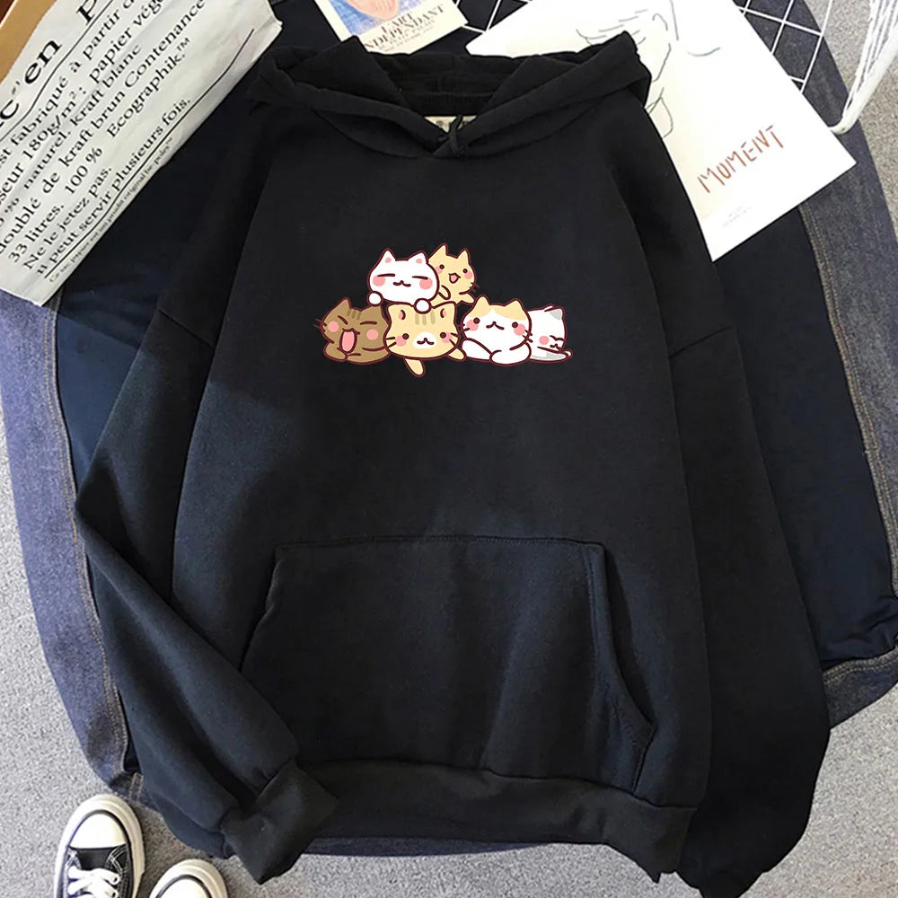 Kawaii Kitty Cuddles Hoodie