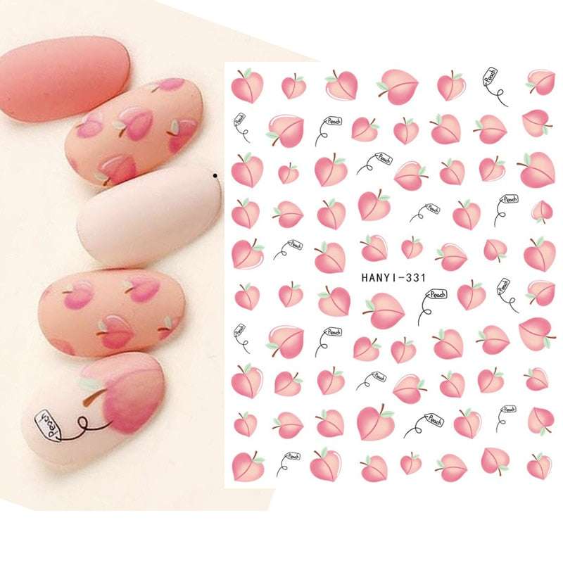 Kawaii Nail Art Fruit Decals