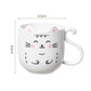 Kawaii Cat Cup in White