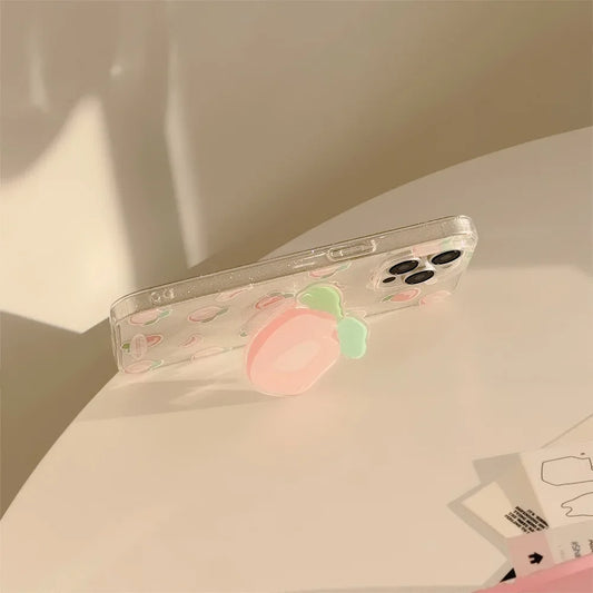 Peachy Glitter iPhone Case