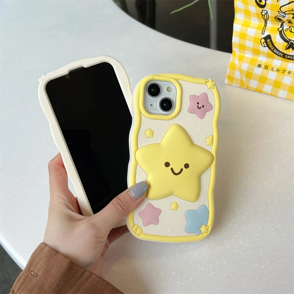 Kawaii Happy Star iPhone Case