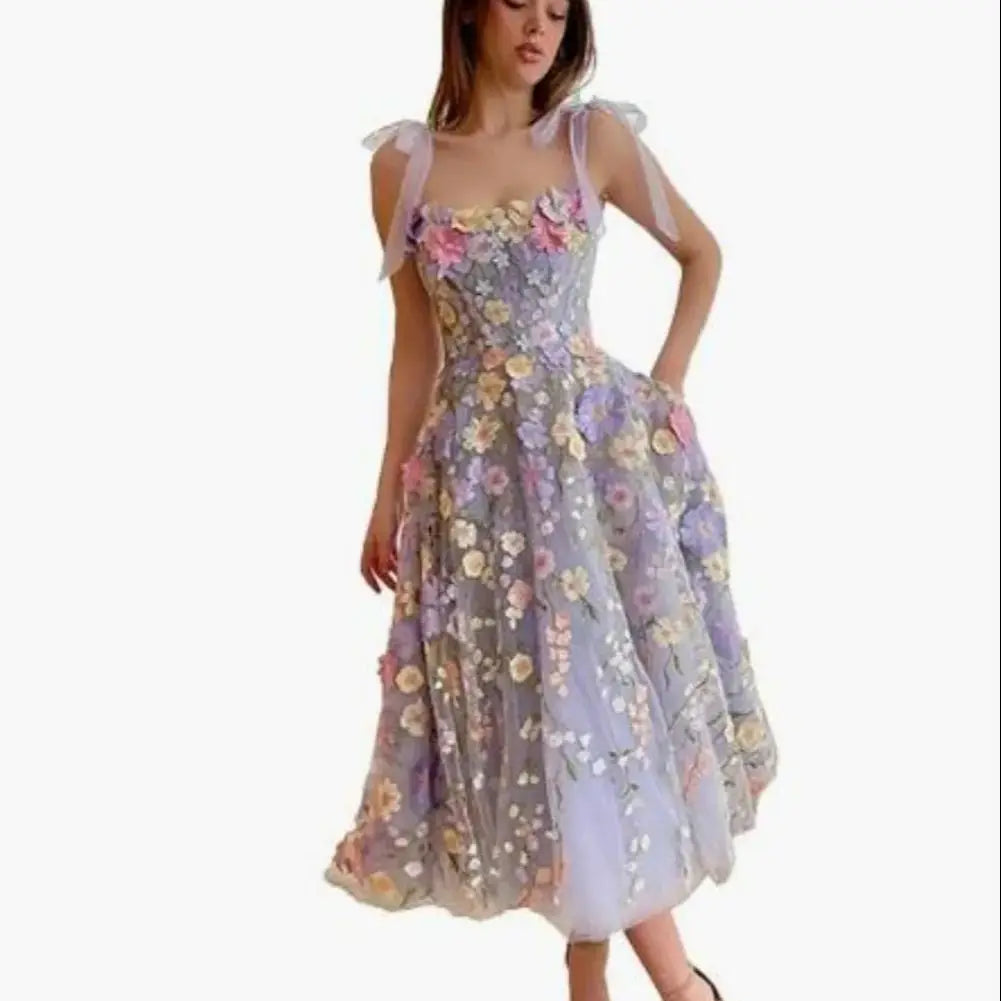 Lilac Spring Flower Fairy Dress (Long) Kore Kawaii Lilac Spring Flower Fairy Dress (Long) Kore Kawaii