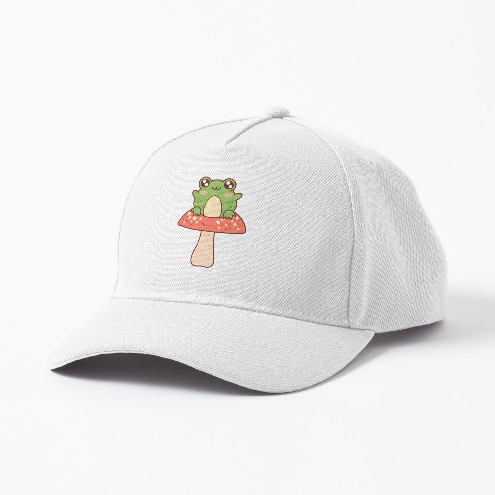 Kawaii Mushroom Frog Hat