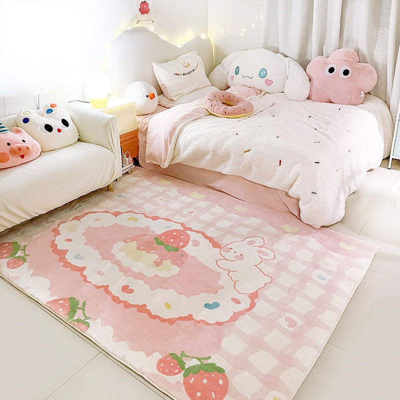 Kawaii Pastel Bedroom Rugs