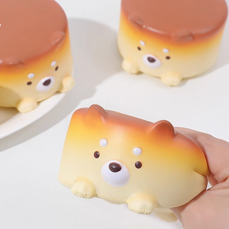 Kawaii Cheesecake Puppy Squish Toys