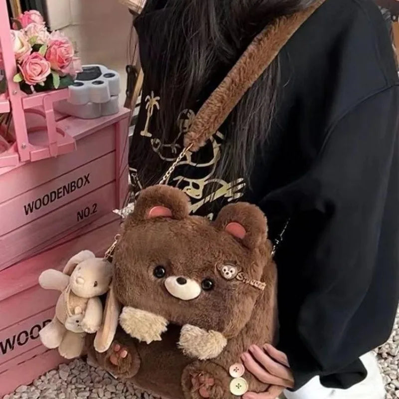 Kawaii Plush Teddy Bear Bag – Kore Kawaii