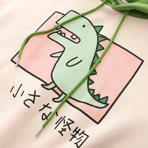 green dinosaur hoodie dress Dinosaur Hoodie - Tropical T-Rex main image 0