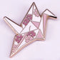 Sakura Origami Crane Enamel Pin