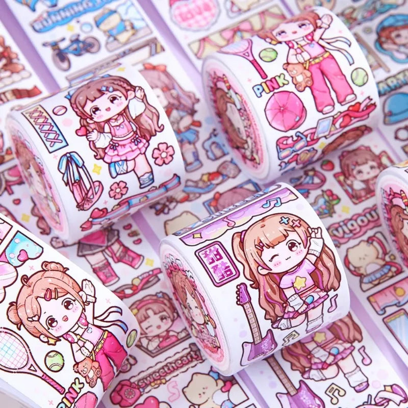 Kawaii Girl Stationery Stickers