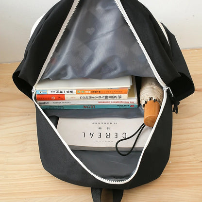 Kawaii Argyle Backpack Set