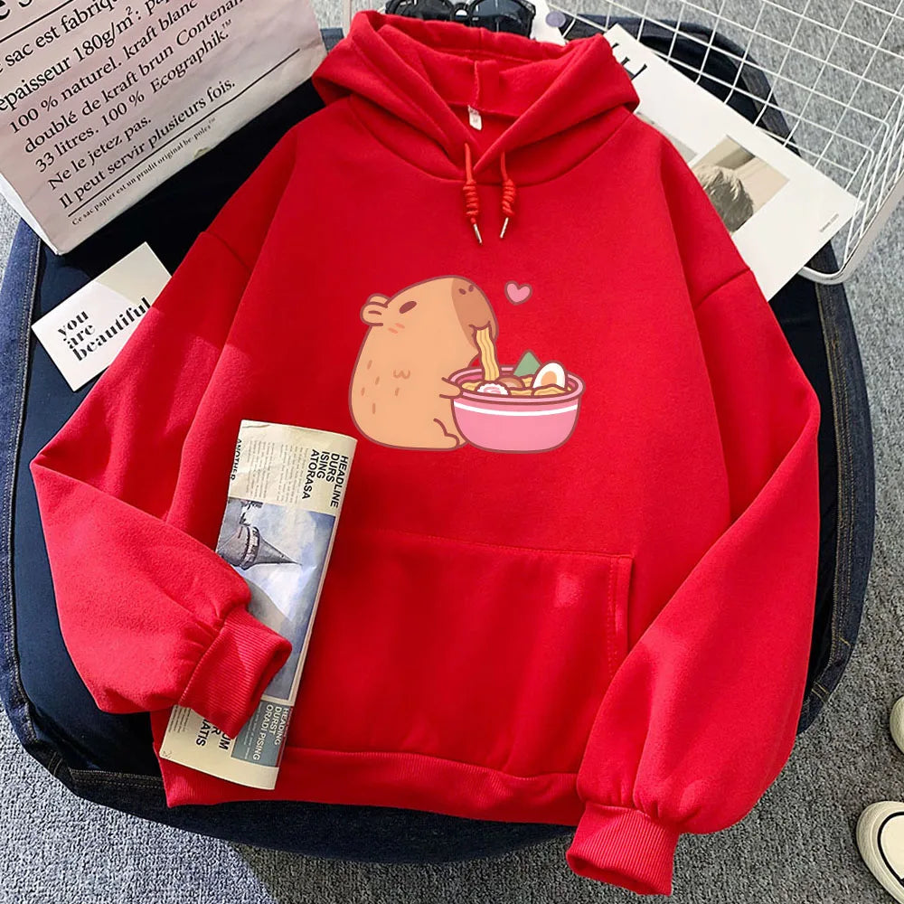 Kawaii Capybara Ramen Hoodie