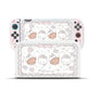 Gaming console skin with cute character design on a white background