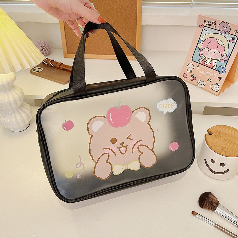 Kawaii Transparent Cosmetics Bags