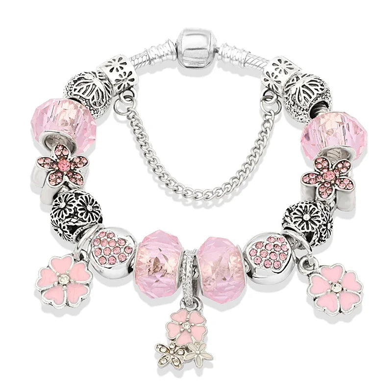 Kawaii Pink Charm Bracelets