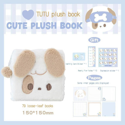 Plush Puppy & Cat Notebooks
