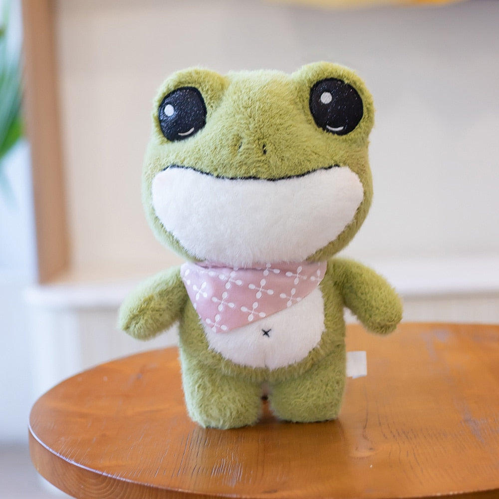 Kawaii Adventure Frog Plushie