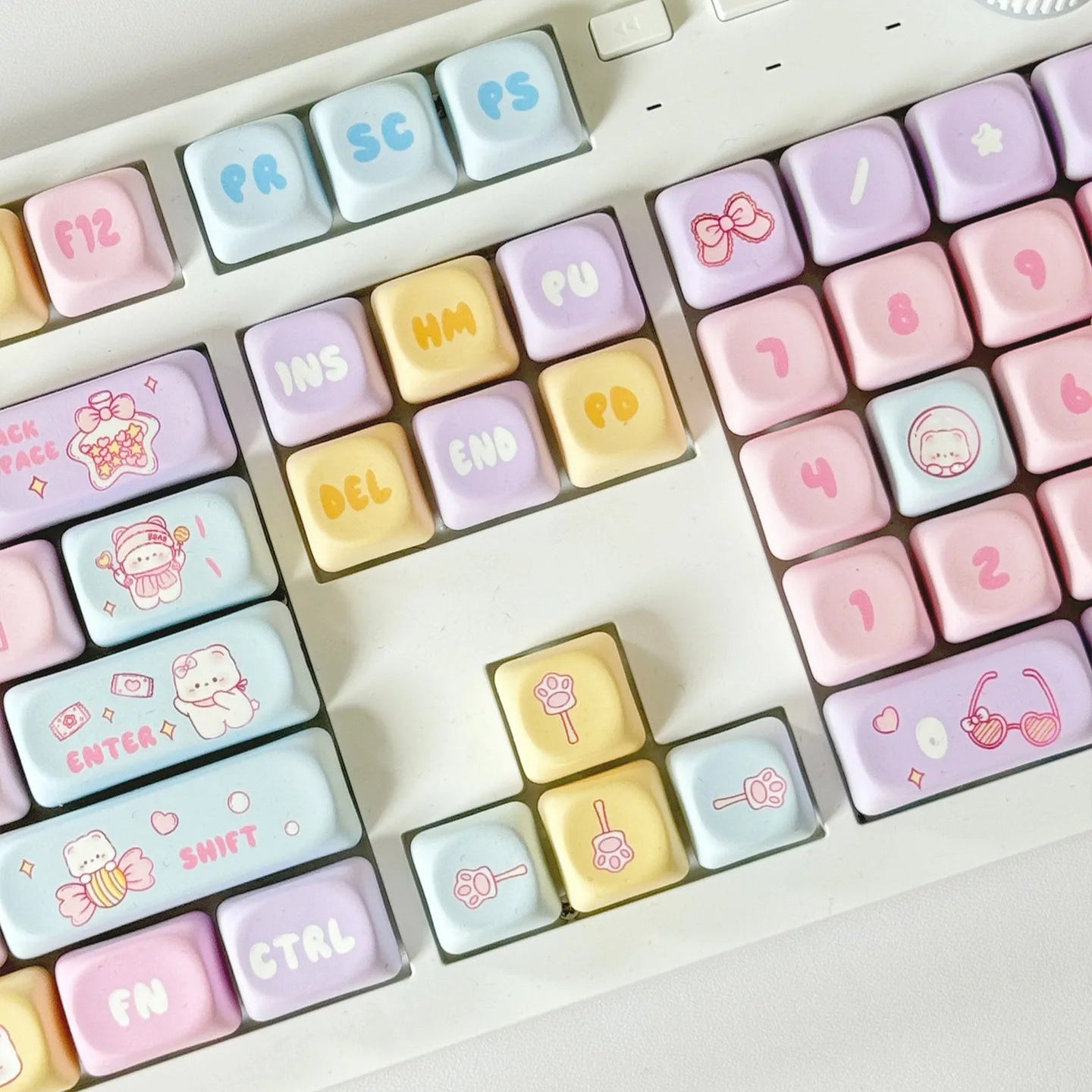 Candy Bear Keyboard Keycaps Set