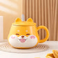 Shiba Inu Mug With Lid