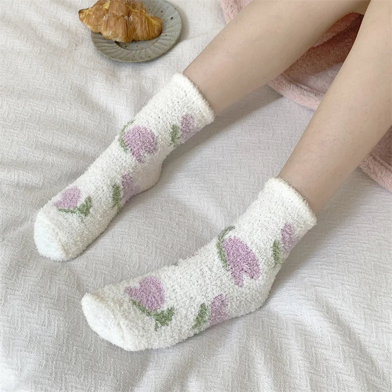 Soft Plush Sleeping Socks