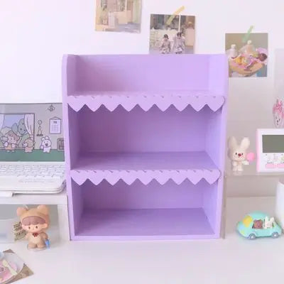 Cute Wooden Shelves with Heart Trim