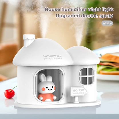 Kawaii Bunny House Humidifier Night Light