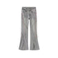 Kawaii jeans with decorative elements on a white background