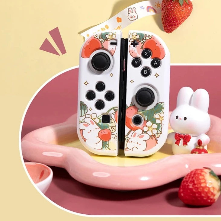 Strawberry Bunny Nintendo Switch Case