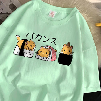 Kawaii Sushi Cats T-Shirt