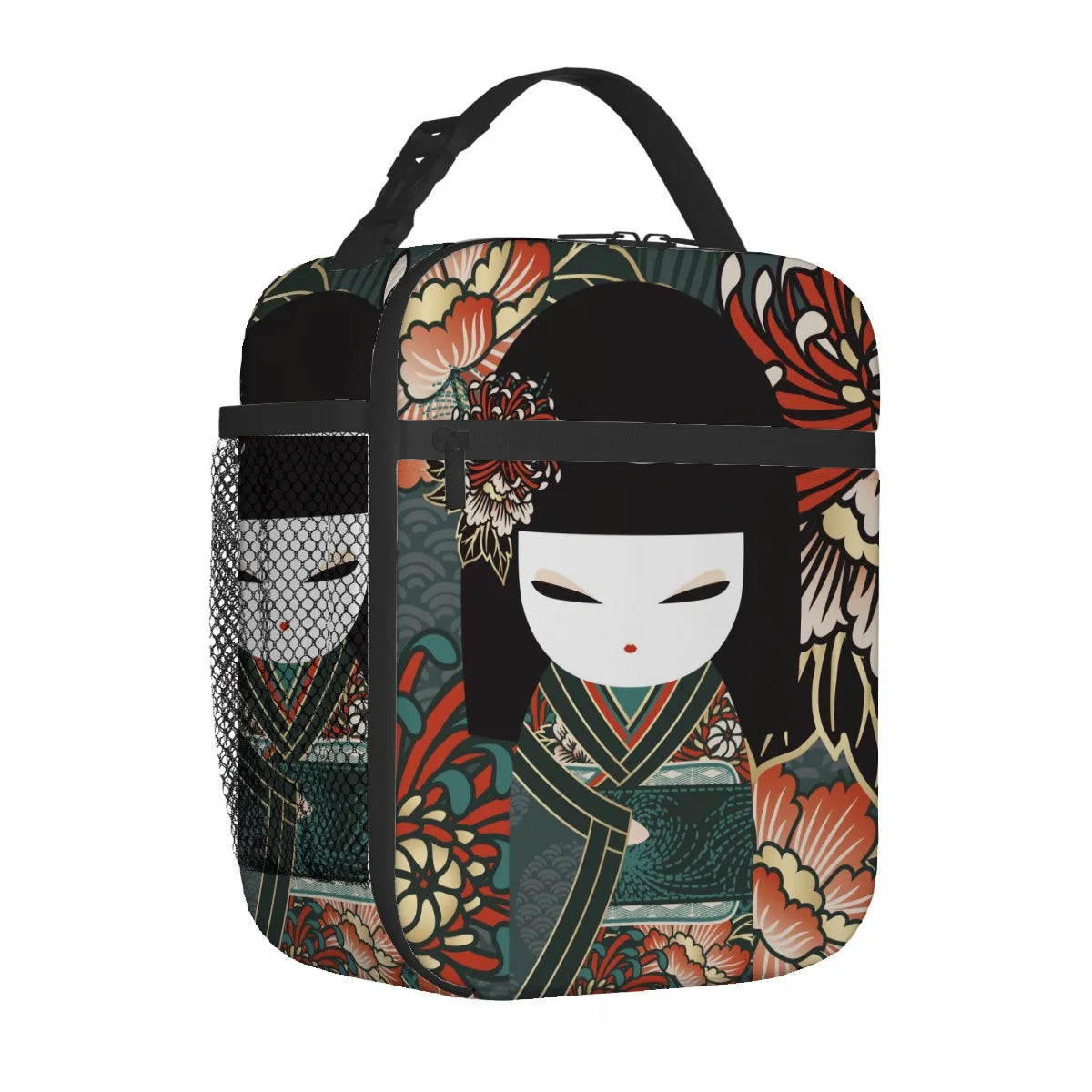 Kokeshi Doll Insulated Lunch Bags