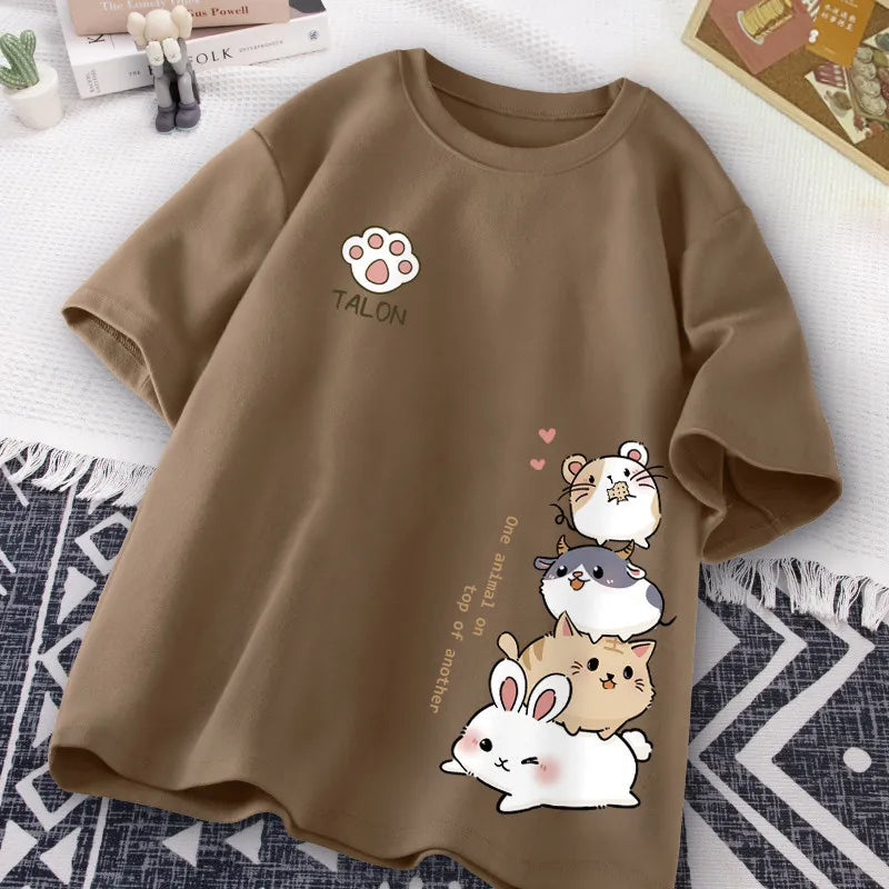 Cute Animal Stack T-Shirt