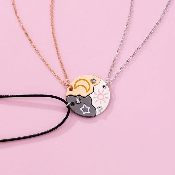 Best Friend Necklace for 2, Sun and Moon Matching Vietnam | Ubuy