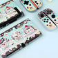 Cute kawaii-themed cases for electronic devices on a light blue background