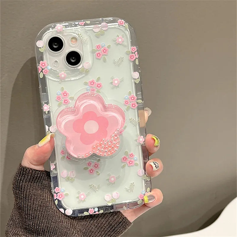 Kawaii Sakura Cherry Blossom iPhone Case