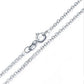 This is displaying the sterling silver chain that comes with the Sakura Cherry Blossom Necklace.