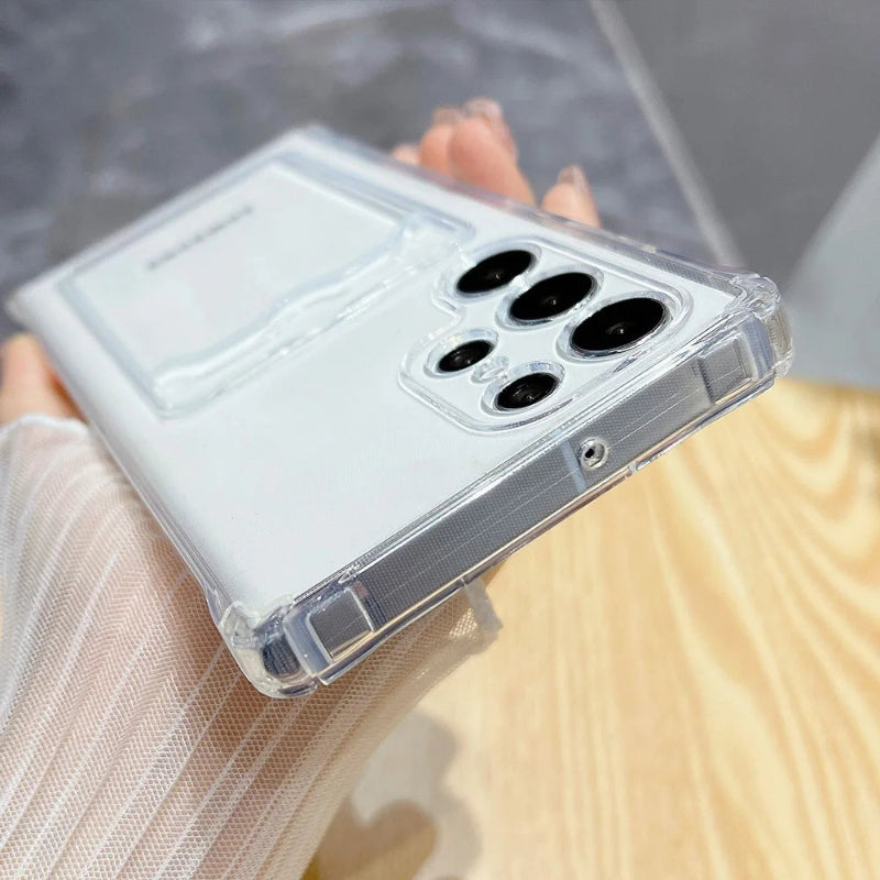Cottage core cuties kawaii samsung phone case, Clear version