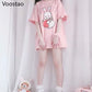 Pink Strawberry Bunny T-Shirt