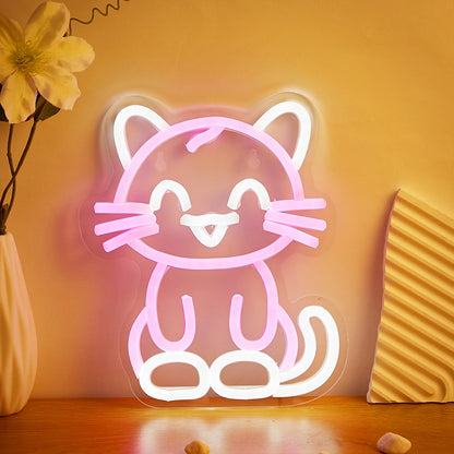 Cute Cat Neon Light