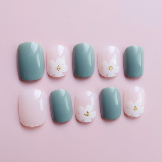 Kawaii Daisy Flowers Press On Nails